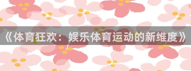 3377体育官网下载软件:《体育狂欢:娱乐体育运动的新维度》